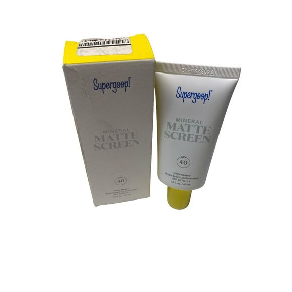 Supergoop Matte Screen SPF40 Sunscreen Exp: 12/27 Sealed Imperfect Box - Picture 1 of 1